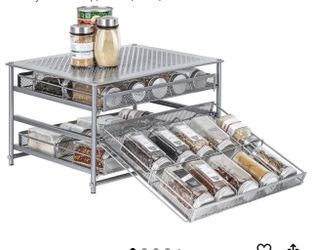 Spice rack cabinet friendly