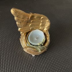 Gold Angel Wings, Tealight Candle Holder 