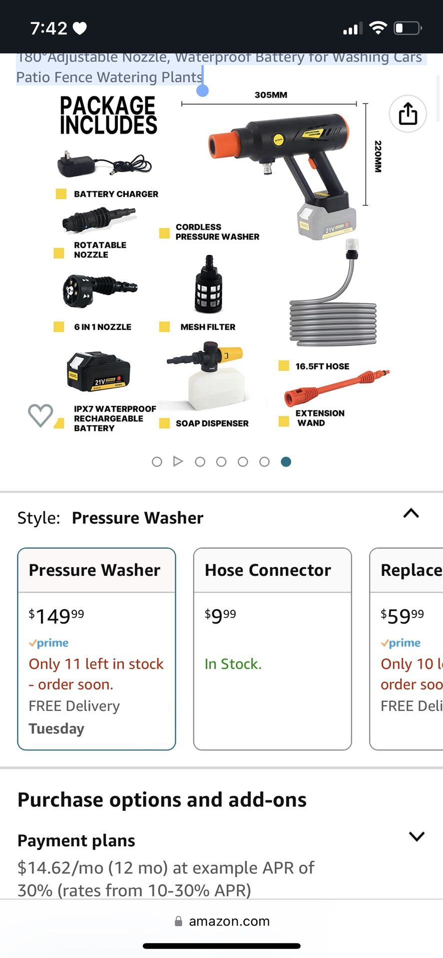 Tovia Cordless Power Cleaner With Battery