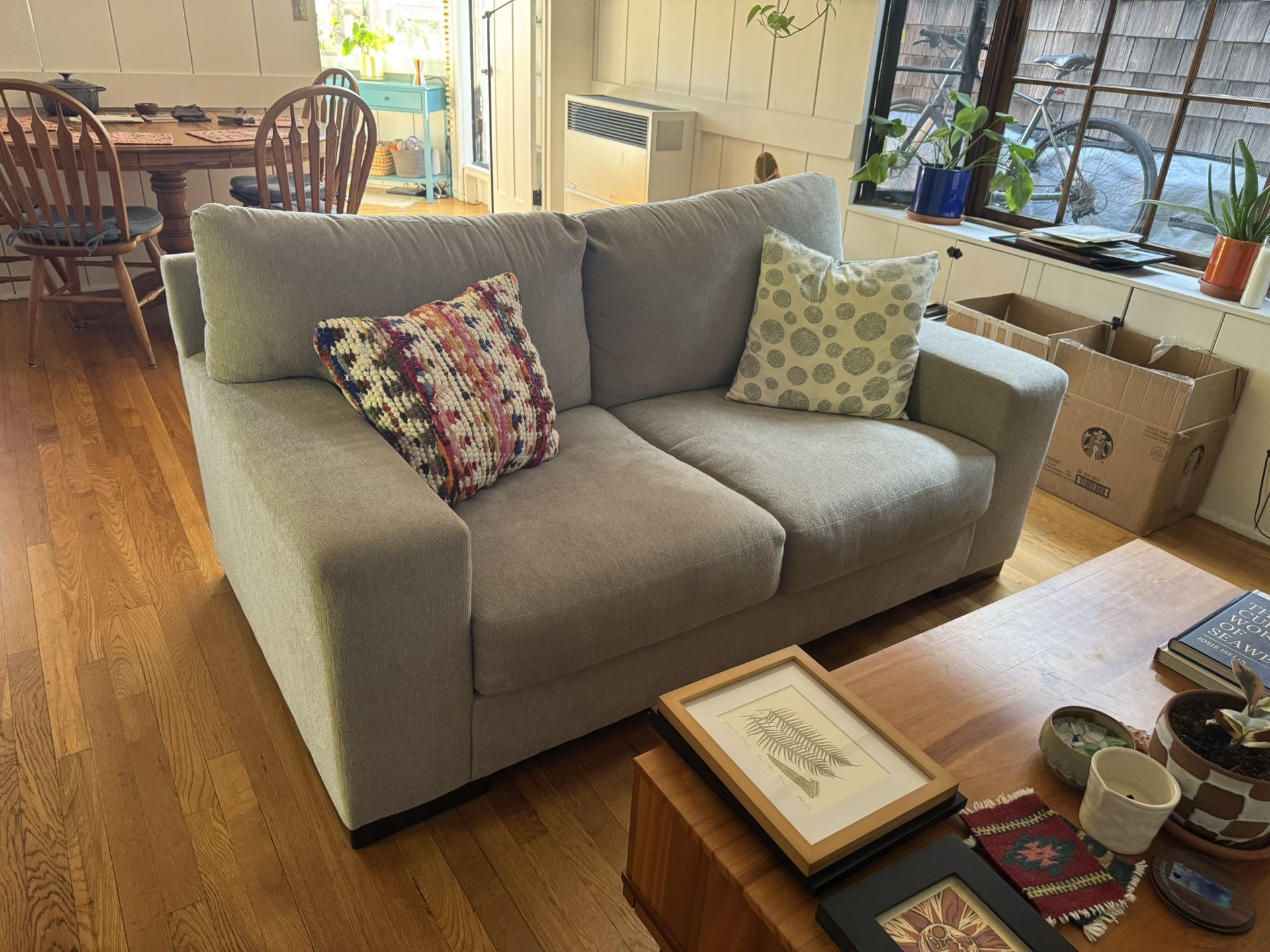 Grey Maggie loveseat from Ashley Furniture