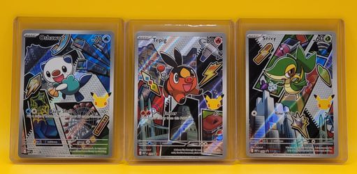Series 2 First Partner Illustration Collection: Unova Snivy, Tepig, Oshawott Set, FP, NM
