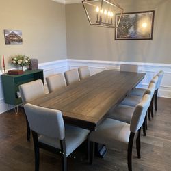 Dining Table With 10 Chairs 