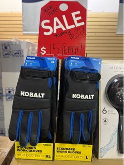 Kobalt Standard Work Gloves ($15 each)