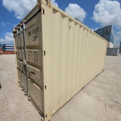 NEW 20ft Beige One Trip Shipping Containers For Sale 