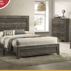 New 5 Piece Queen Bedroom Set Includes Free Delivery 