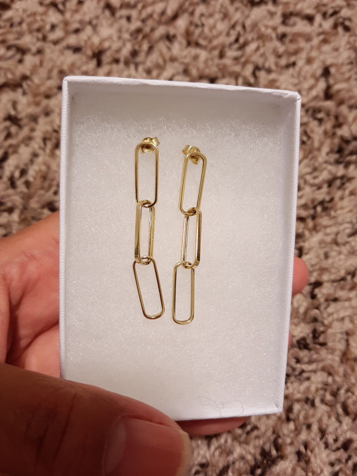 18k saudi gold tiffany earrings