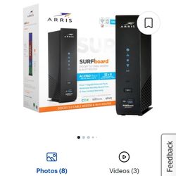 ARRIS - SURFboard DOCSIS 3.0 Cable Modem & AC2350 Wi-Fi Router Combo - Black

