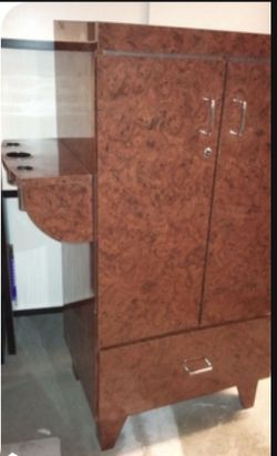 Storage Cabinet W 2 Shelves And Drawer