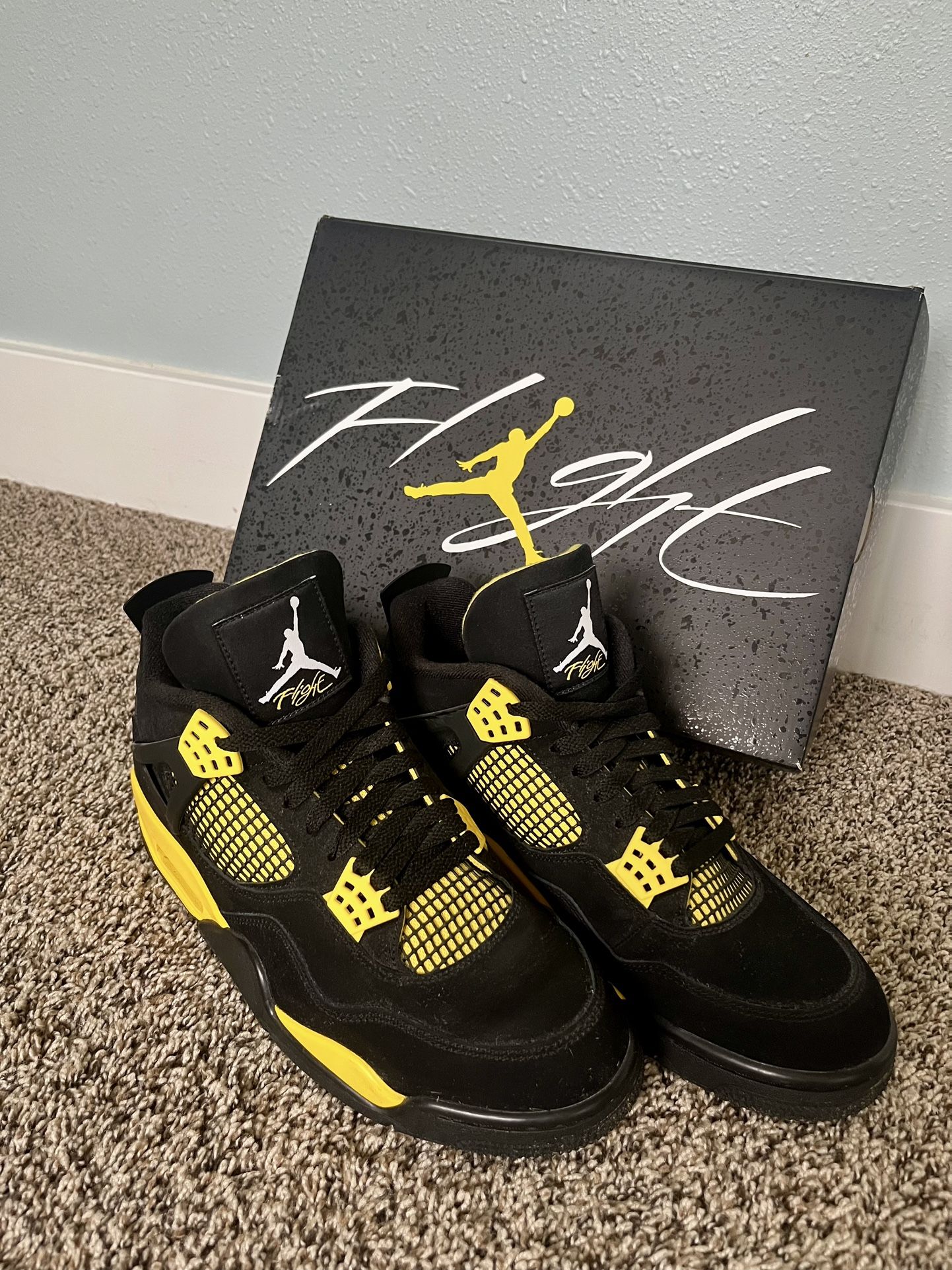 Air Jordan 4 Retro Thunder Mens 10.5