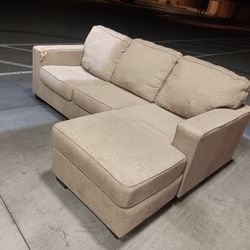 2 Piece Sectional Brown Sofa Couch-DELIVERY AVAILABLE 
