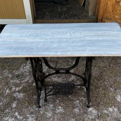Vintage Wrought Iron Desk