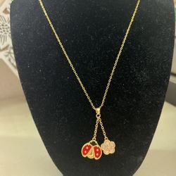 Lady bug Charm Necklace ✨ 🆕 