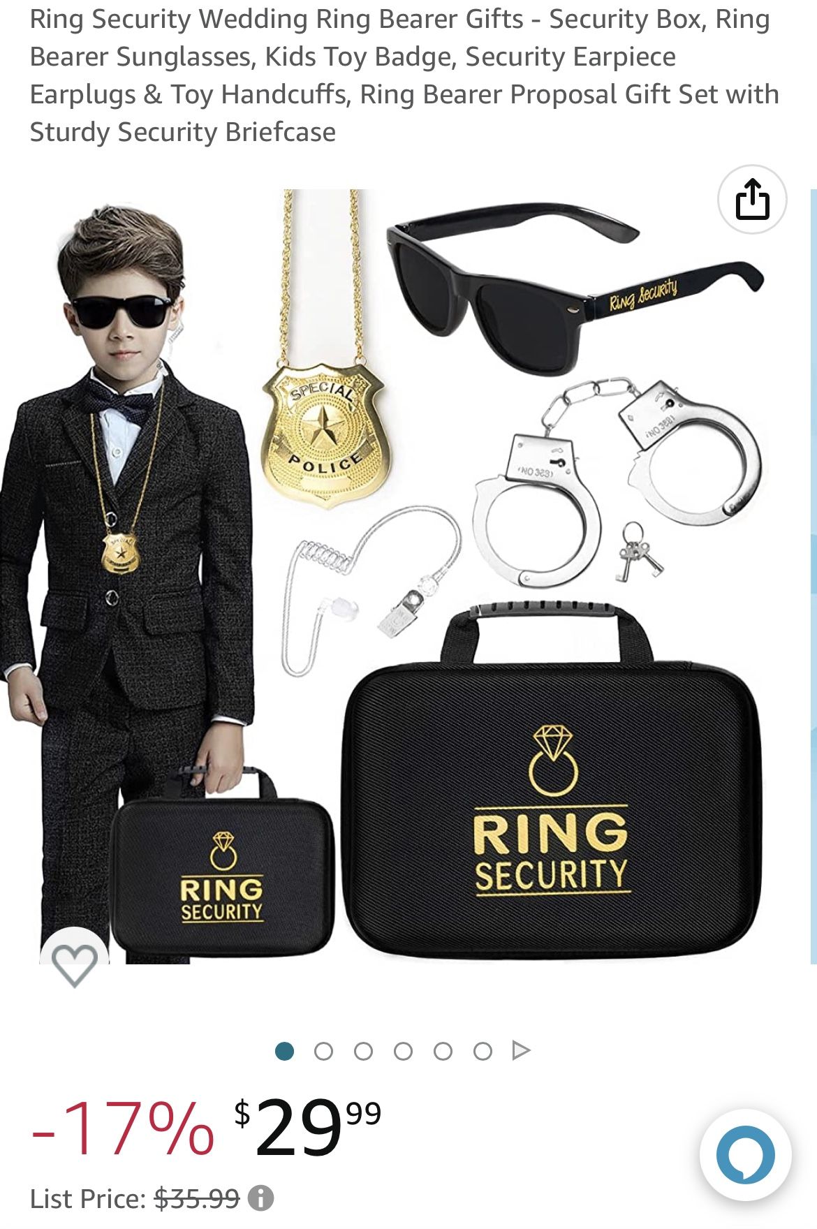 Ring Bearer Security Briefcase