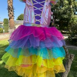 Beautiful Unicorn/Rainbow Princess Costume 