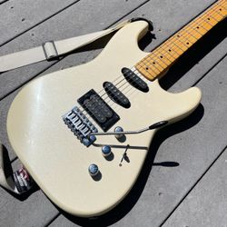 🇰🇷1989 Squier II by Fender Contemporary Stratocaster HSS - Frost White - MIK Korea