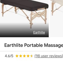 Earthlite Massage table and Stool For sale
