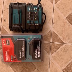 Makita Batteries 4 .0 Ah & Charger Brand New
