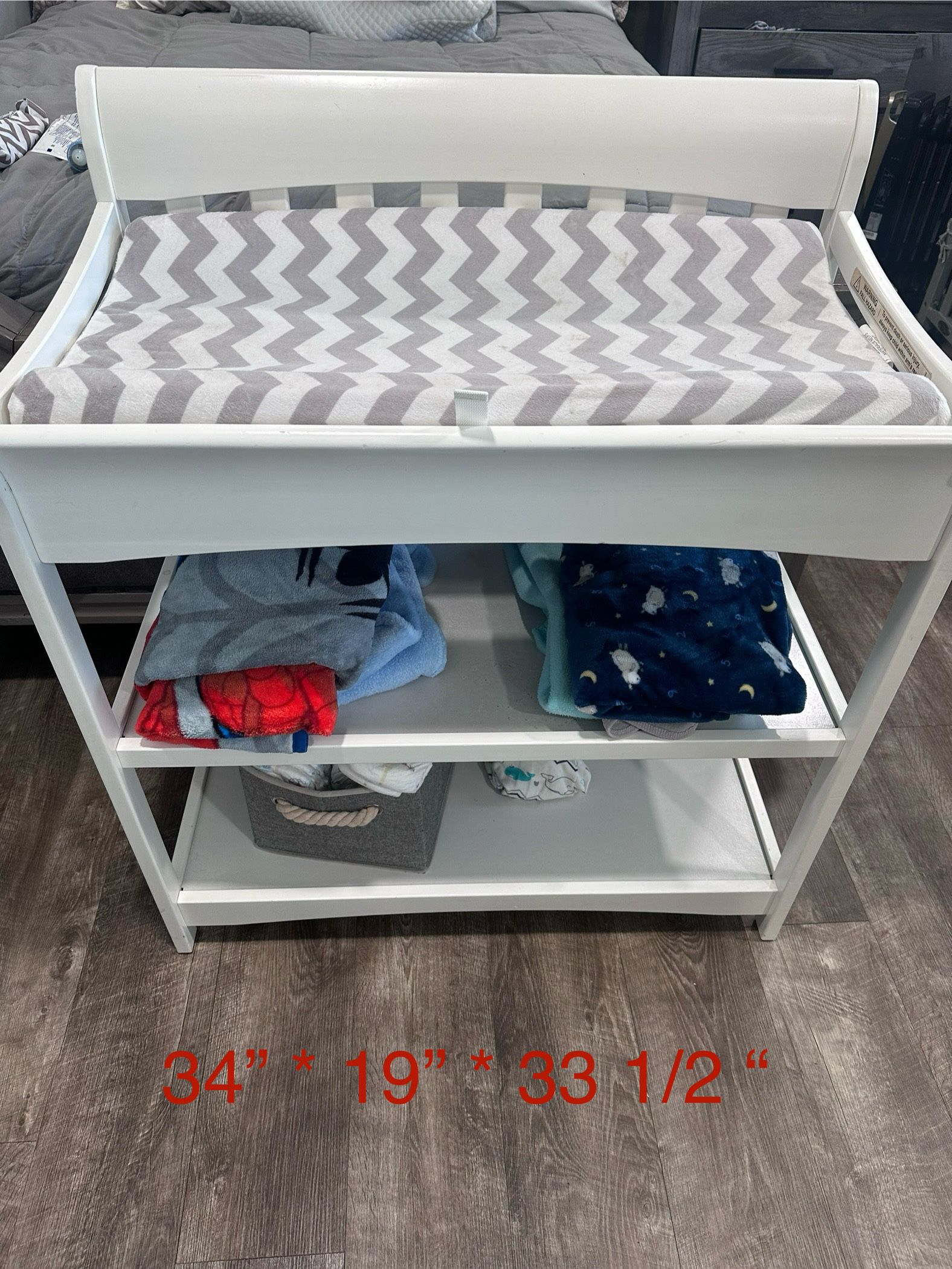 Baby Changing Table White 