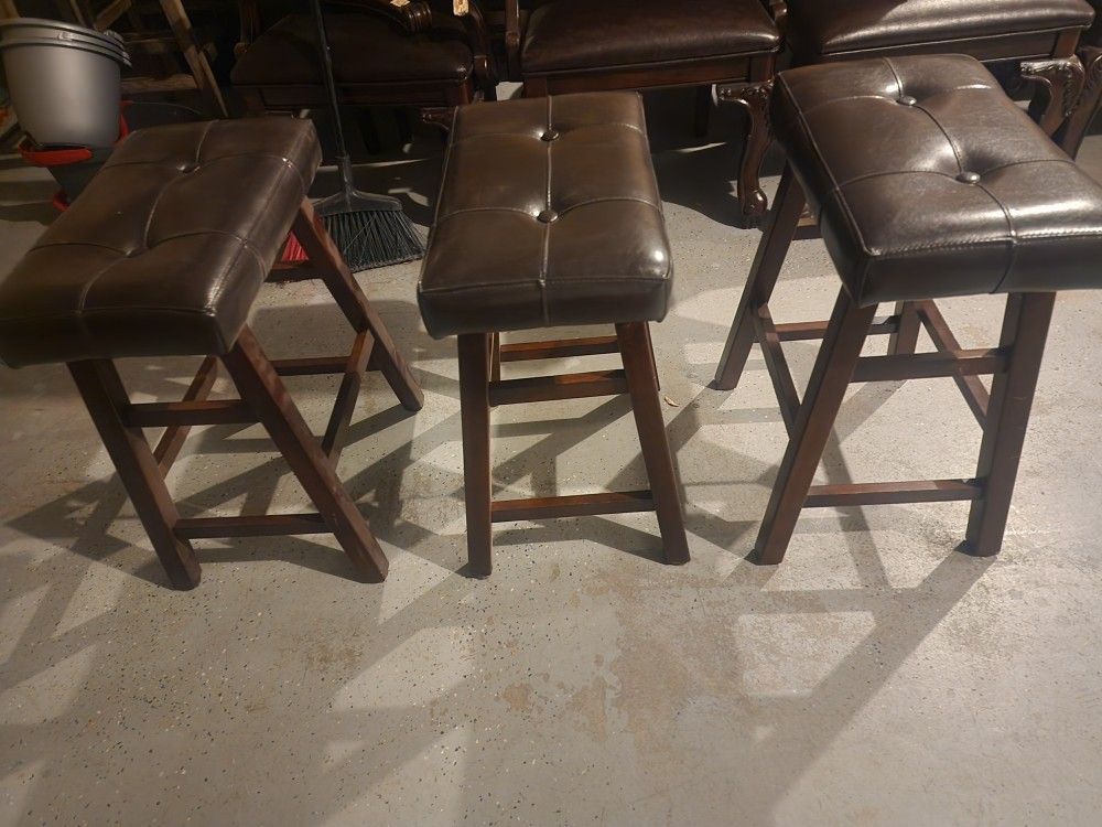 Three 24 Inch BAR STOOLS