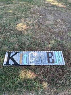 Kitchen sign