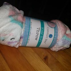 NEW KIDS SOFT UNICORN THROW