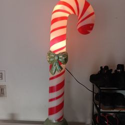 4ft Candy Cane Light Up Blow Mold