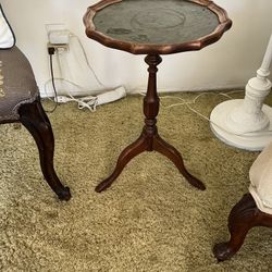 Antique Style Tripod Wine Table