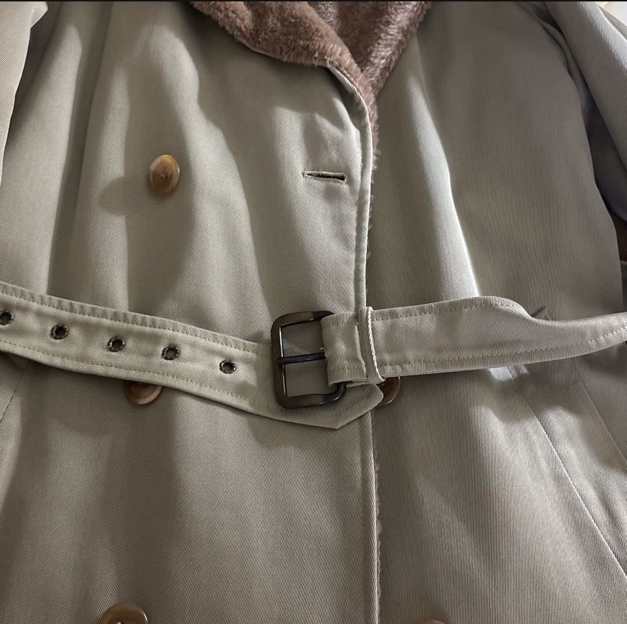 Shearling Trench Coat Brooks Brothers