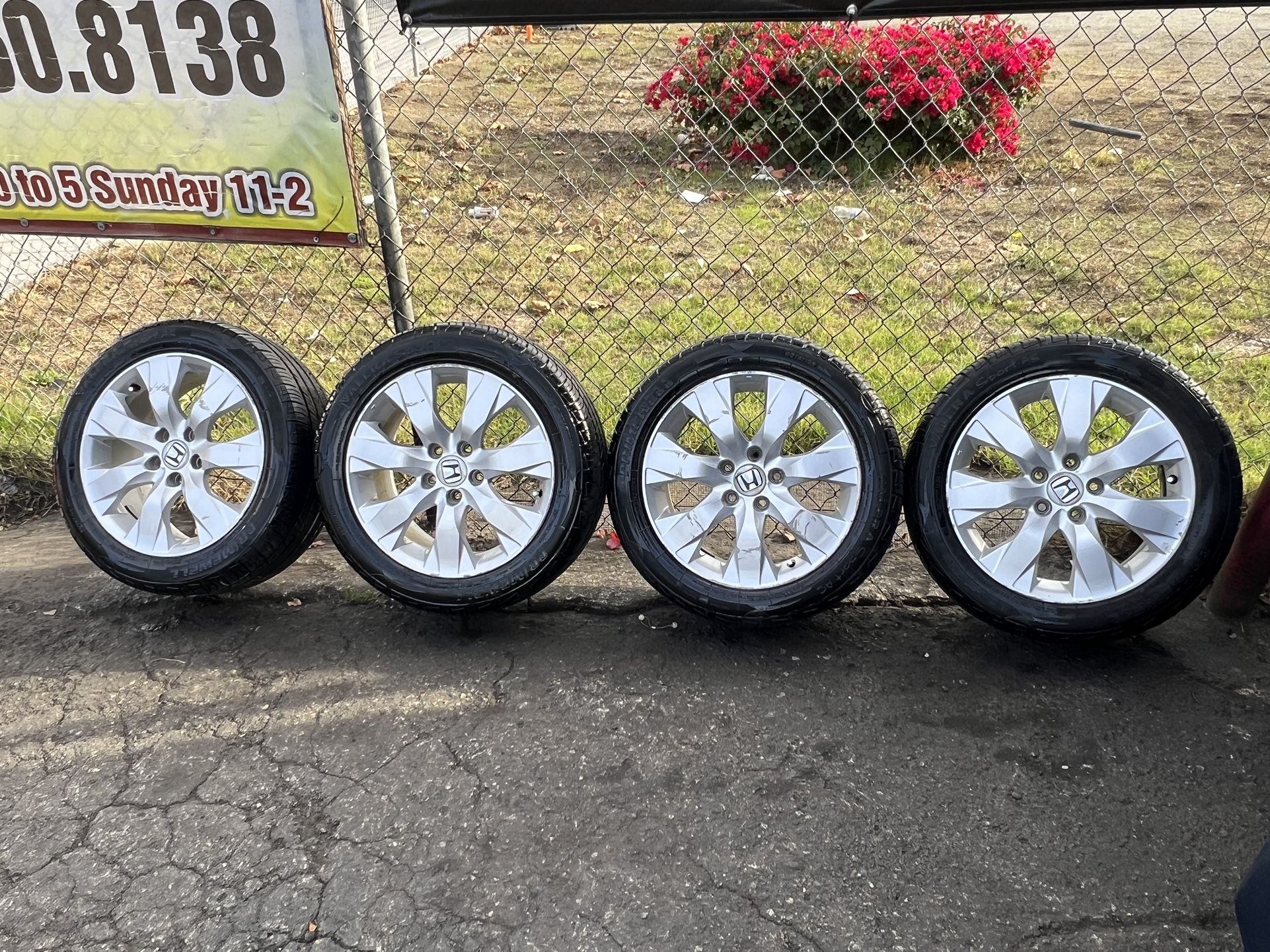 17 In Honda OEM Wheels And Tires 5x114.3 for Sale in Hayward, CA OfferUp
