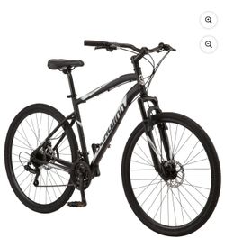 Schwinn 700c Glenwood Hybrid Bike, Adults +14 Years, Black, 21 Speeds