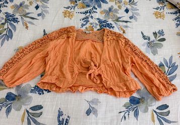 American Eagle Cropped Lace Top