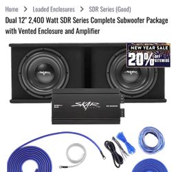 Skar Duel 12” 2,400 Watt SDR SERIES COMPLETE SUBWOOFER