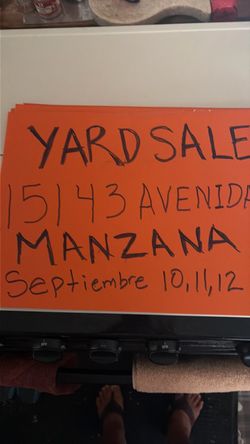Yard sale