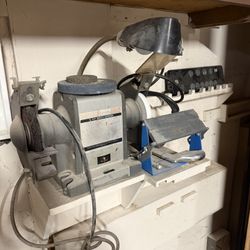 Bench Grinder with lamp