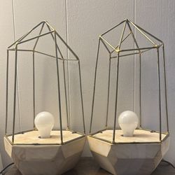 Brass & Wooden lamps