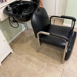 Salon Shampoo Bowl With Chair