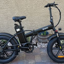 New Q Bear F6 1000 Watt Fat Tire Folding Electric Bikes Professionally Assembled Tuned Ready To Ride Delivery Available 