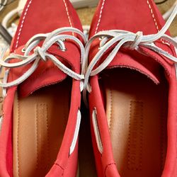 Red Men’s Leather Loafers