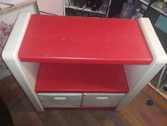 Kids vintage plastic toy organizer