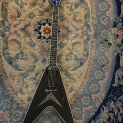 Epiphone DAVE MUSTAINE FLYING V CUSTOM Black Solid Body Electric Guitar