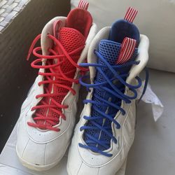 Nike Air Foamposite One USA Red Blue Good Condition