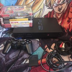 Sony Playstation 2 Console with 6 Games