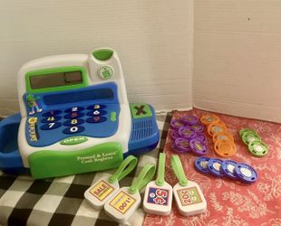 Leap Frog Learning Toy Set Includes Super Saver Bank And Pretend And Learn Cash Register 