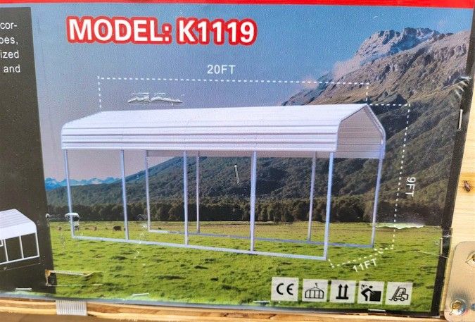 All-steel Carport 11' X 19' 