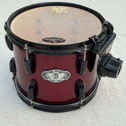 Pearl Drum Vision Birch 10” Tom Red With Black Hardware