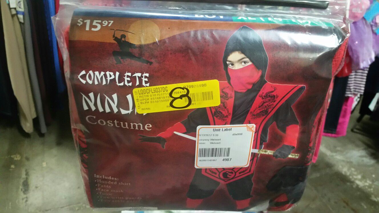 Xl boy ninja costume 14-16