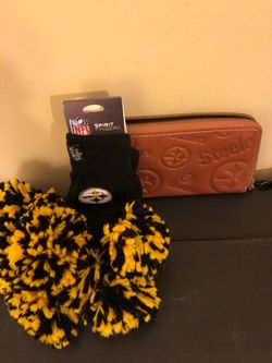 Pittsburgh Steelers wallet and spirit fingers