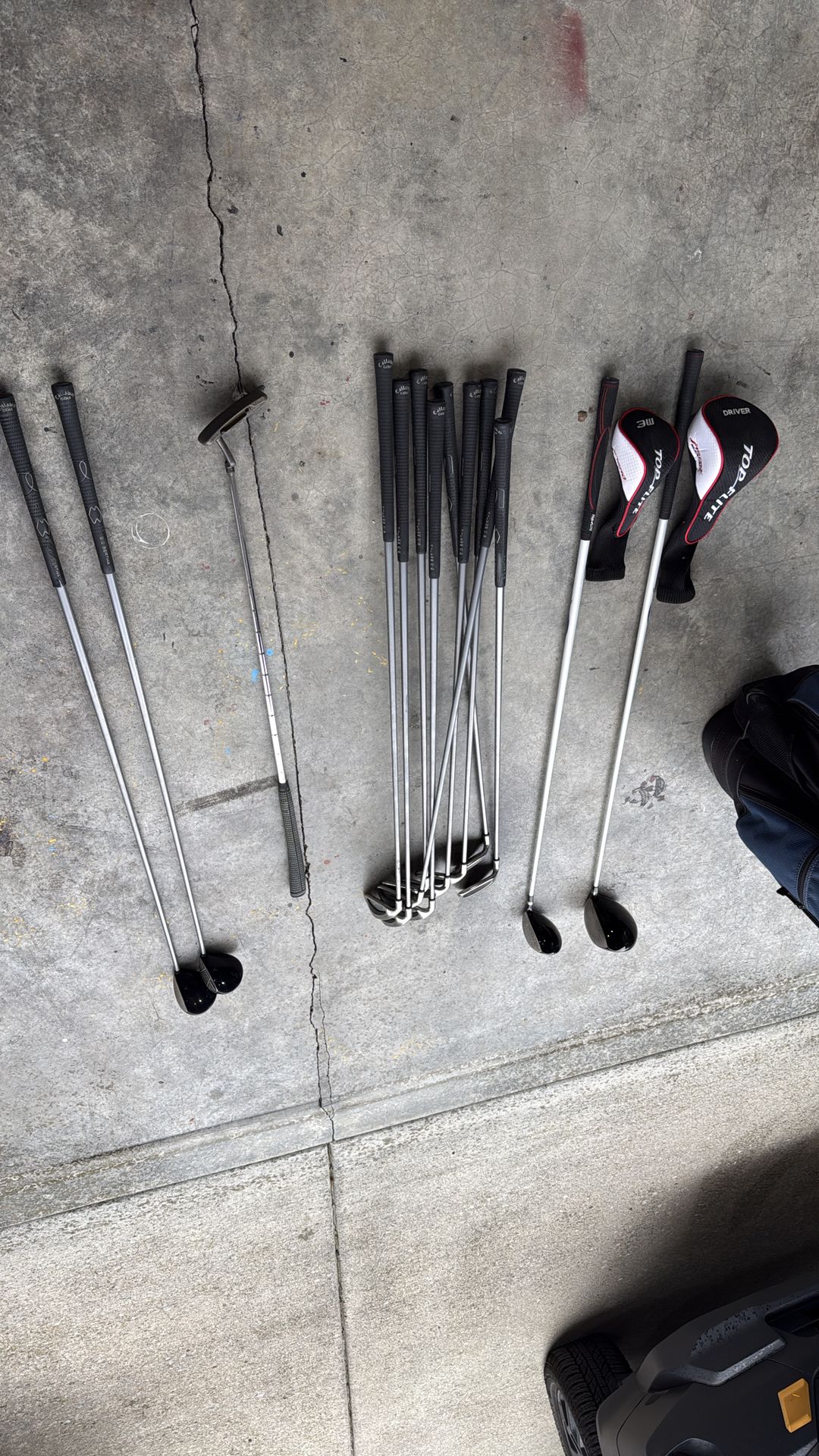 Callaway steelhead Left-handed golf clubs & Top flite drivers