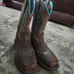 Womens Steel Toe Work Boots Size 7B