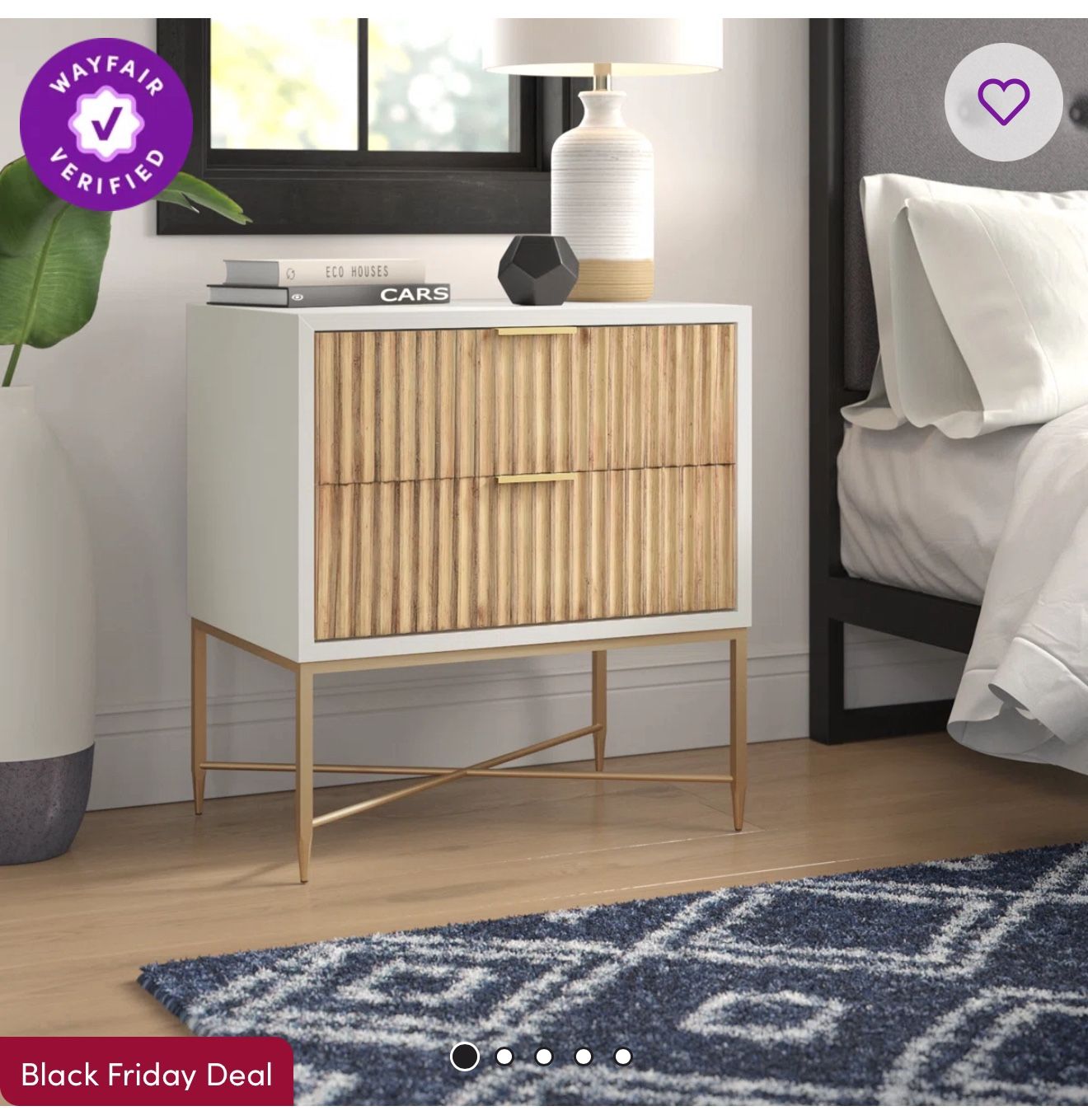 2x Modern Nightstands 